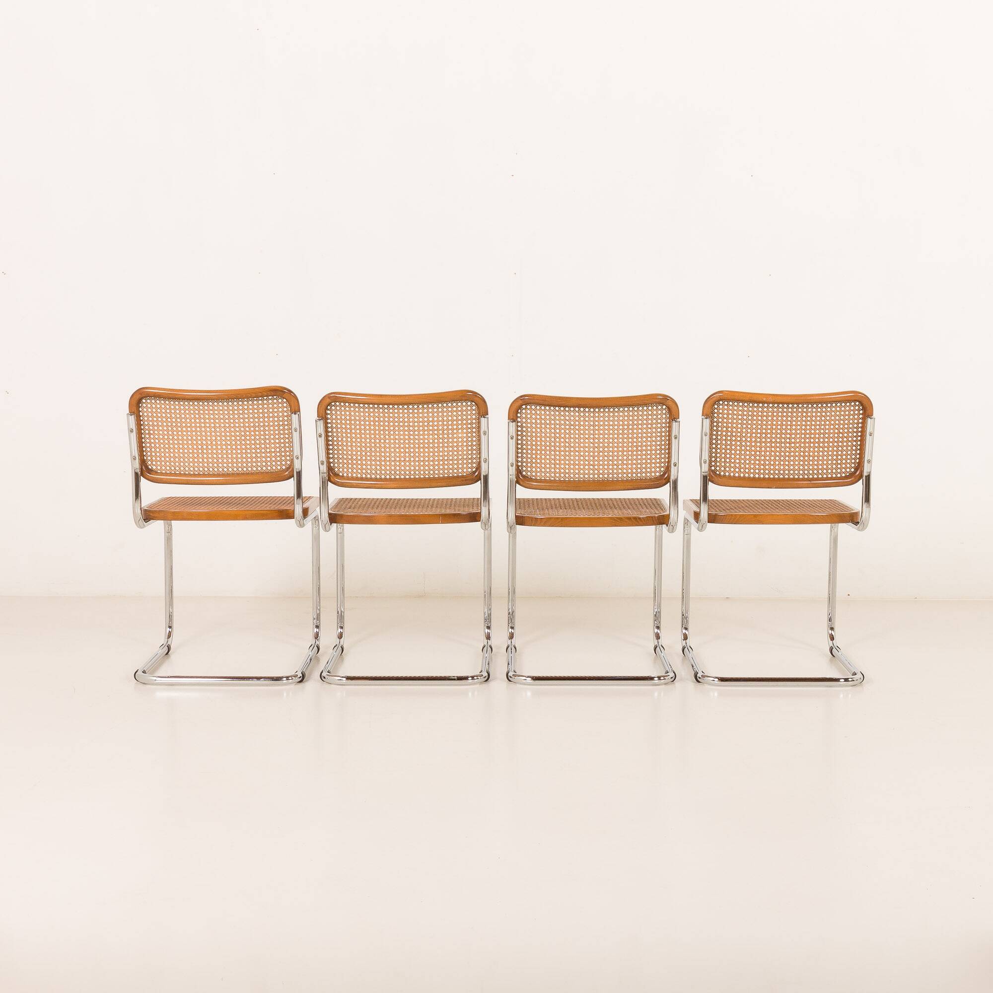 Vintage Italian Cesca chairs 1970s