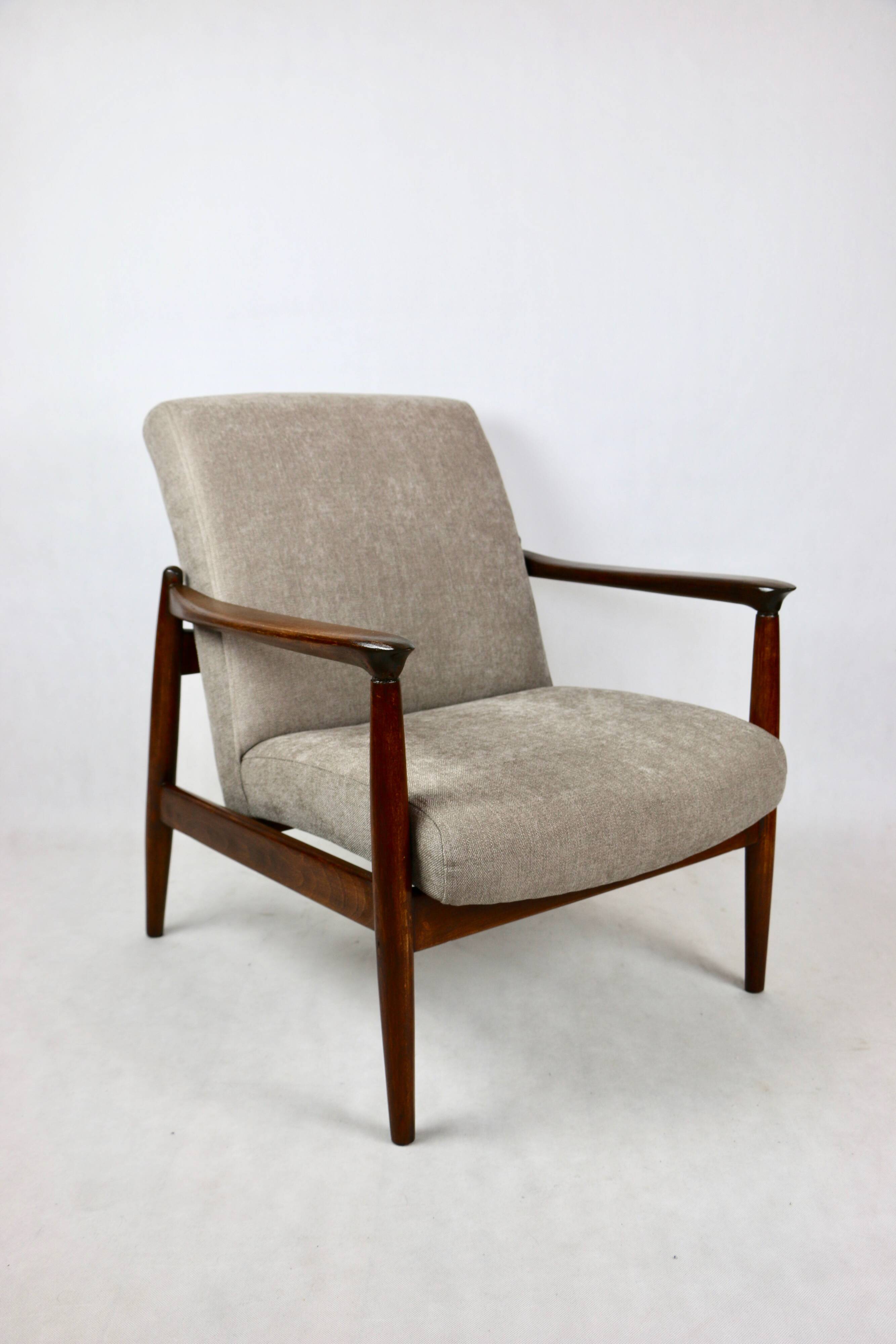 Beige GFM-64 Armchair attributed to Edmund Homa, 1970s