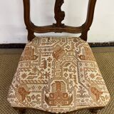 Chaise Prie-Dieu ancien en bois sculpté