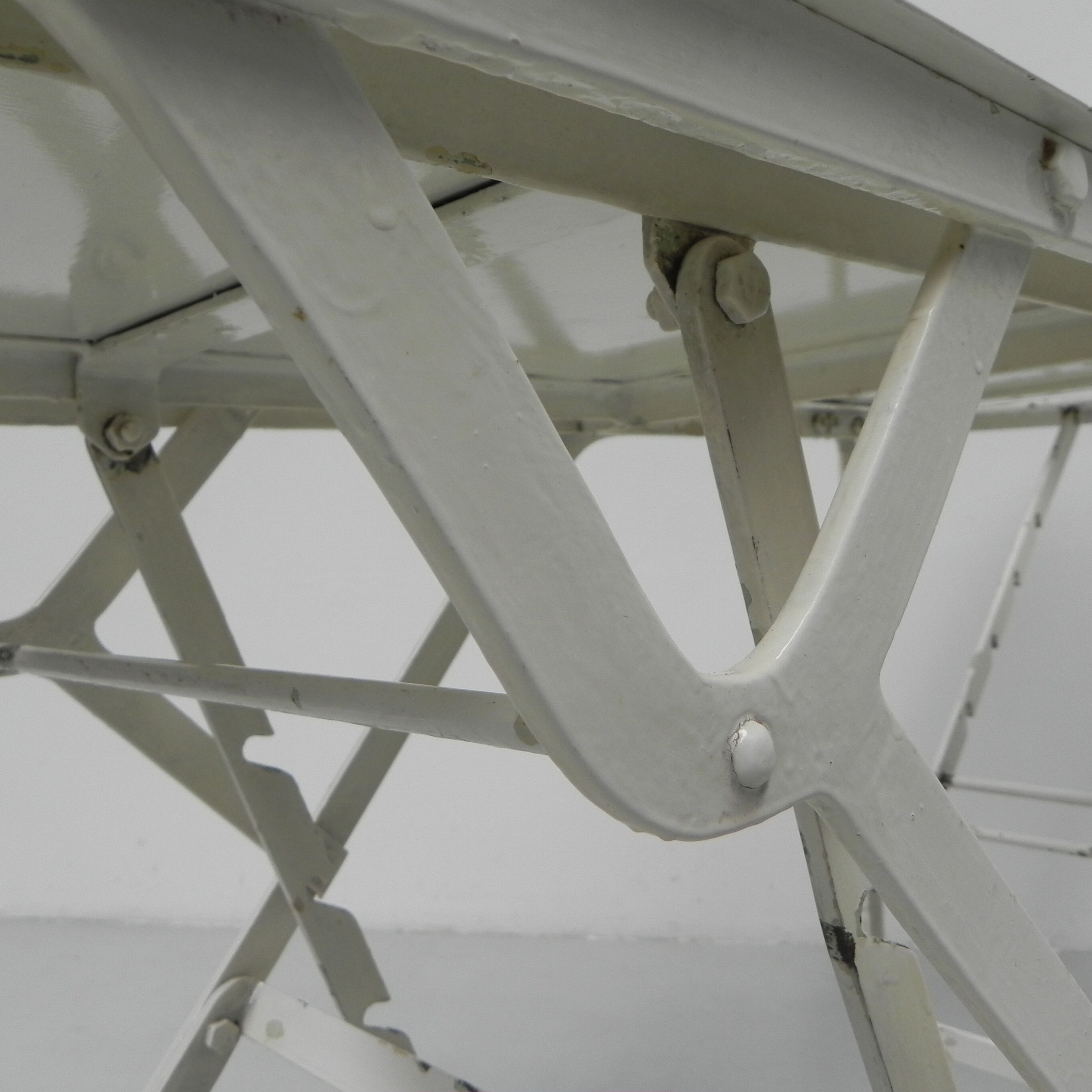 Industrial side table, hospital bed