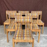 Table + 6 chaises baumann vintage 1970