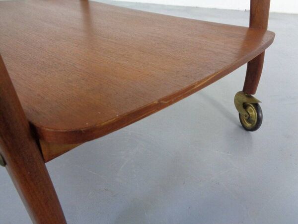 Danish Organic Teak Tea Cart, 1960s