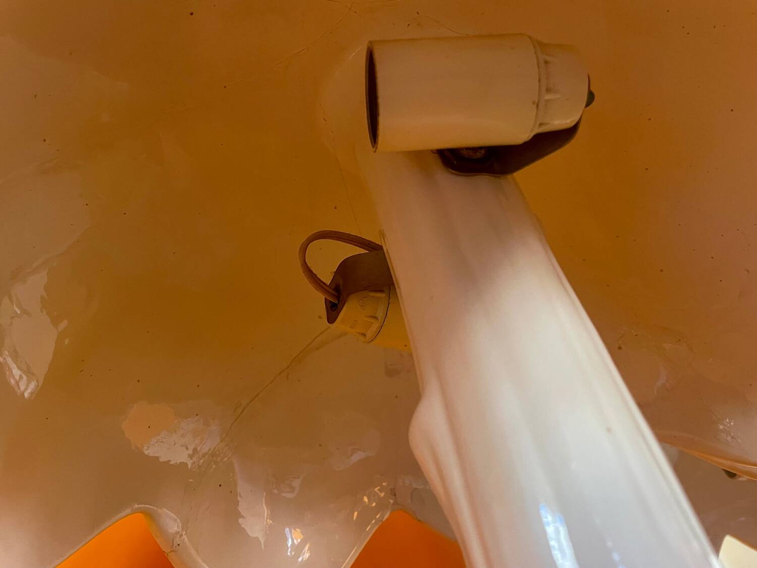 Pair of Tommaso Barbi ceramic lamps