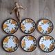 Set 6 assiettes dessert Boch Paradisio 1966