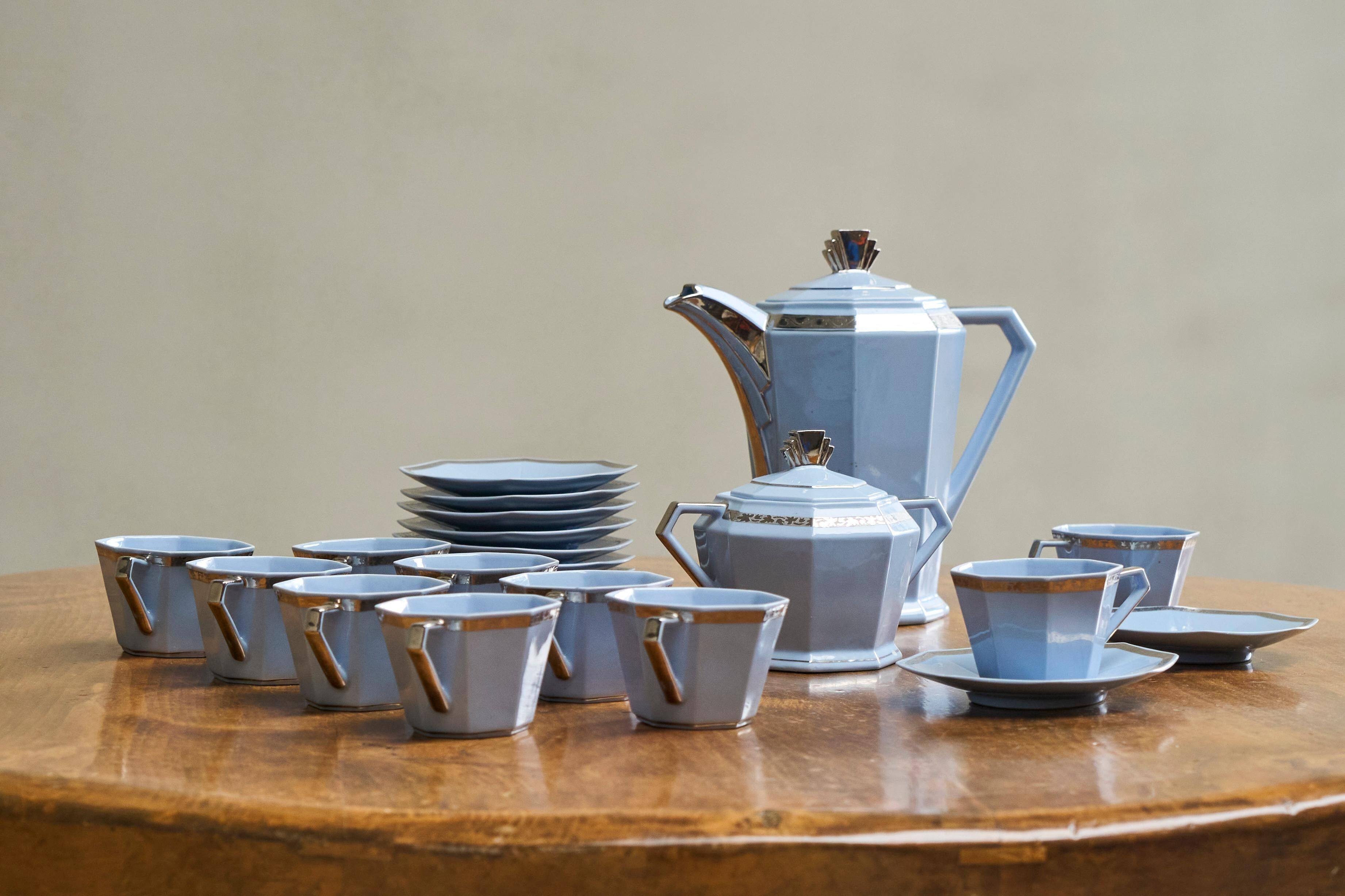 Art Deco coffee service Belgian 1930s