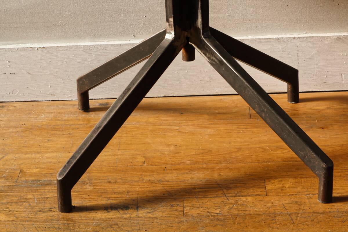Handcrafted chair, laminated wood and leather