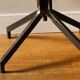 Handcrafted chair, laminated wood and leather