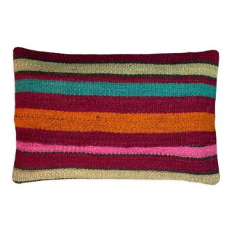 Housse de coussin vintage turque faite à la main, 30 x 50 cm