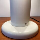 Guzzini lamp, white lacquered metal, height 55cm, 1970s vintage