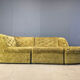 Vintage velvet modular sofa by Laauser, 1970s