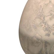 Vintage 1970s French Egg-Shaped Lamp - Marbled Opaline Glass Design
