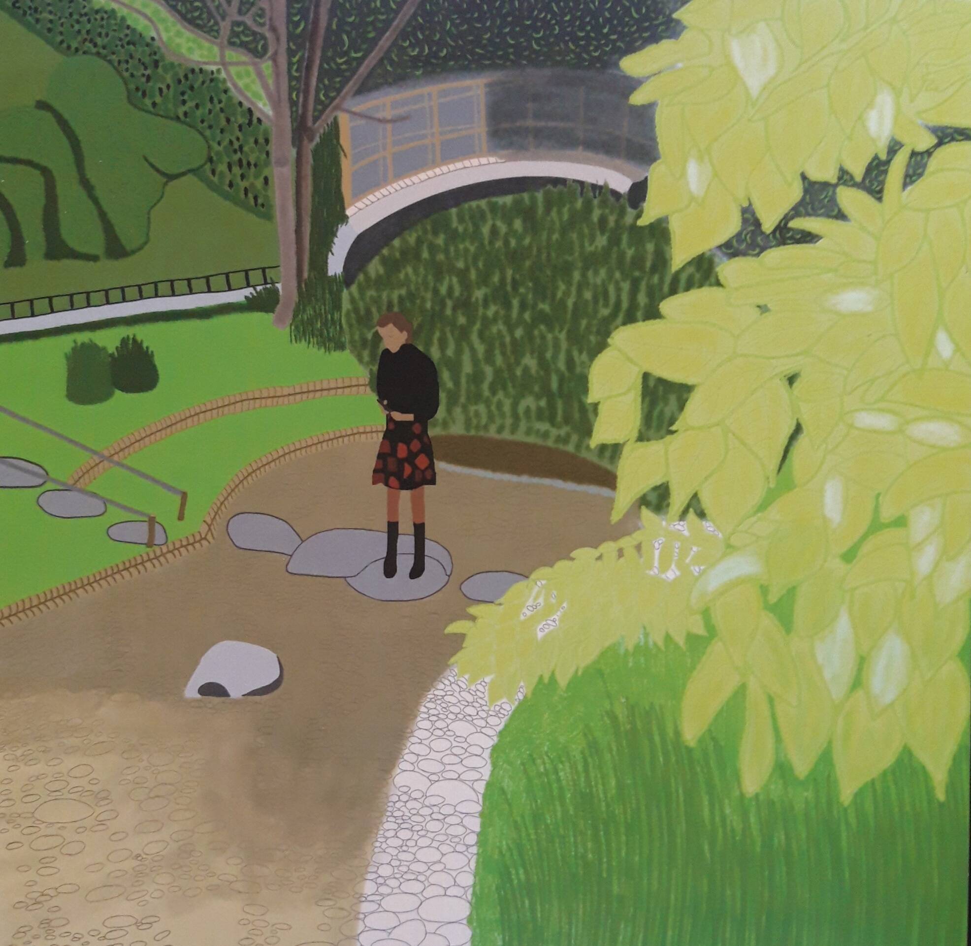 The Girl in the Garden, contemporary art