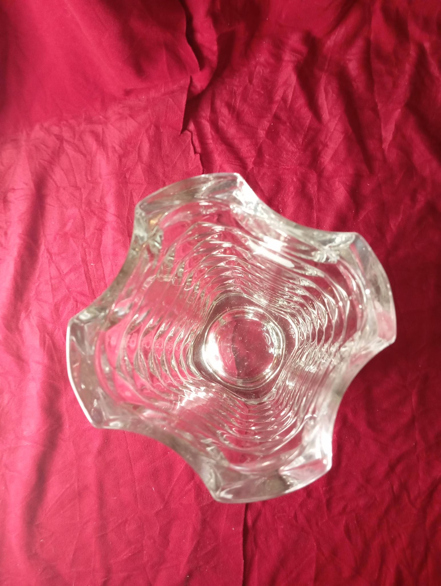 Vase en verre art deco vintage