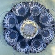 Cristal saint-louis service of 8 whisky and/or cocktail glasses manhattan