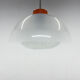 Mid-century plastic and glass pendant, czechoslovakia