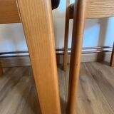 2 wooden chairs