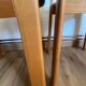 2 wooden chairs