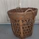 Large basket 53 cm in rattan and wicker basket