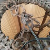 Lustre en rotin vintage