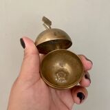 Small vintage brass apple box