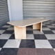 Vintage coffee table in travertine