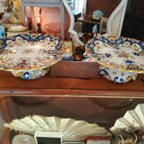 2 dishes of earthenware from Desvres