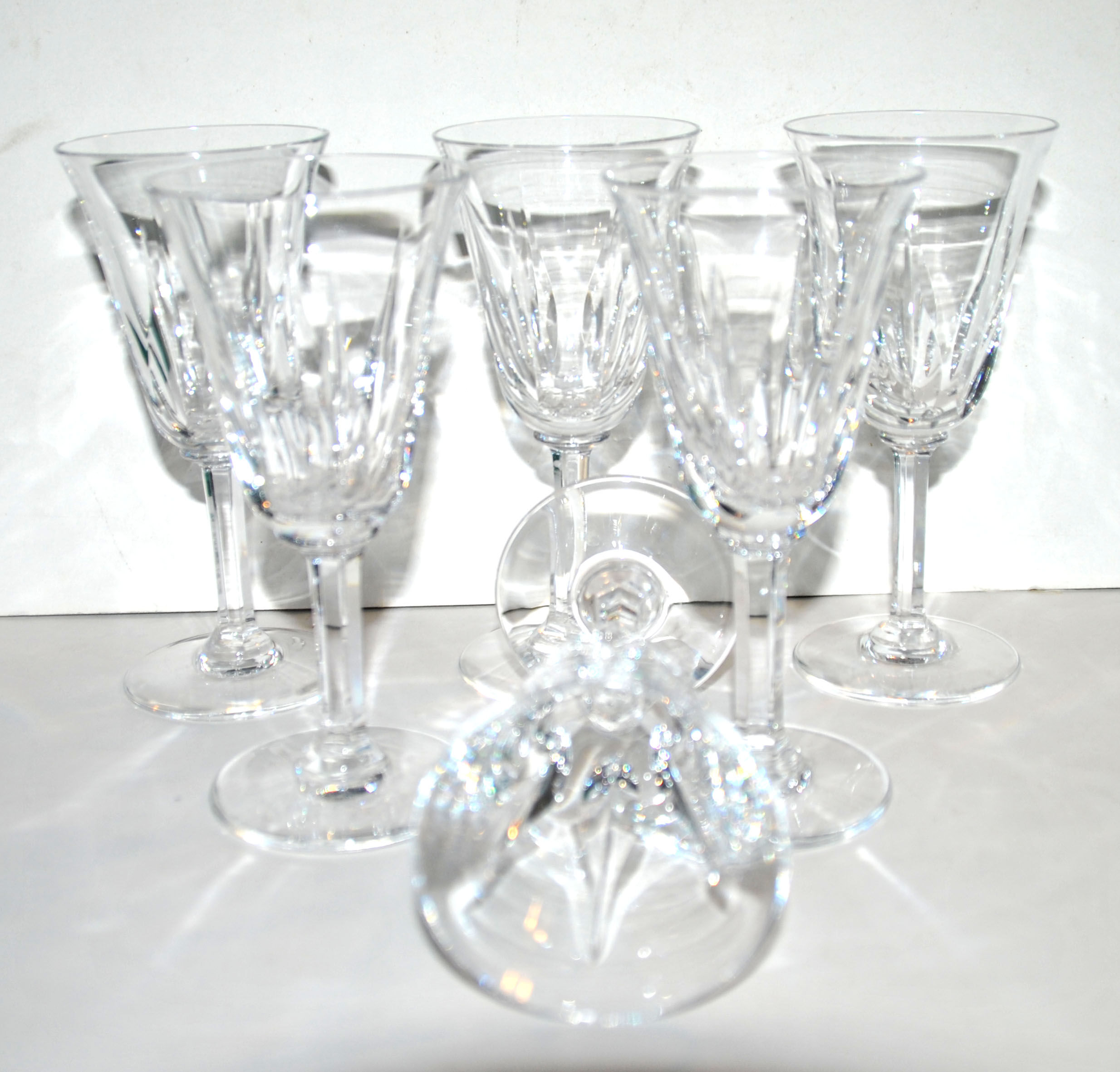 SAINT-LOUIS Series of 6 white wine glasses CERDAGNE 13x6