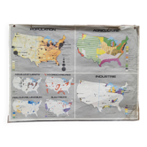 School map representing the United States of America