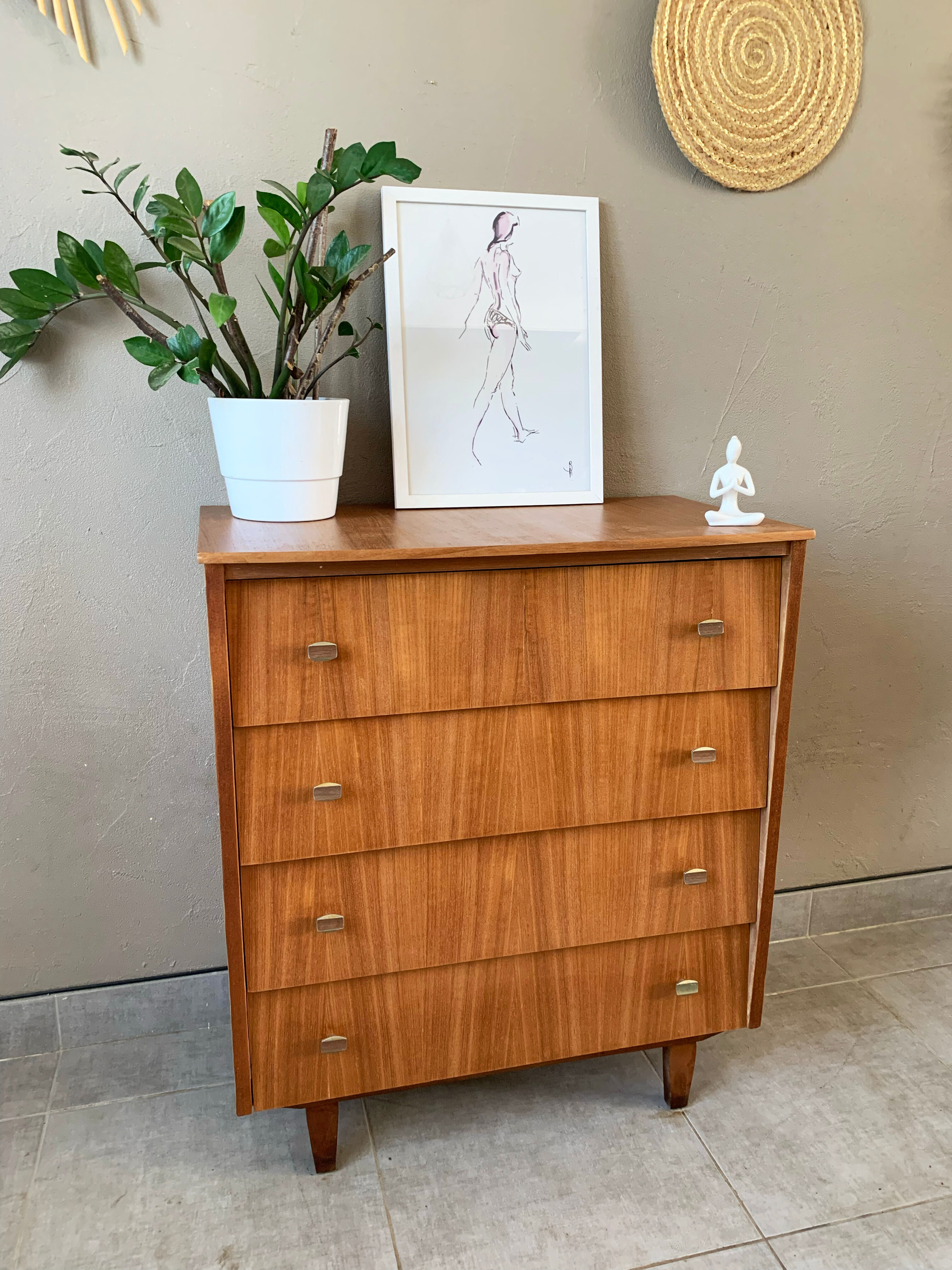 Scandinavian vintage chest of drawers, 50s