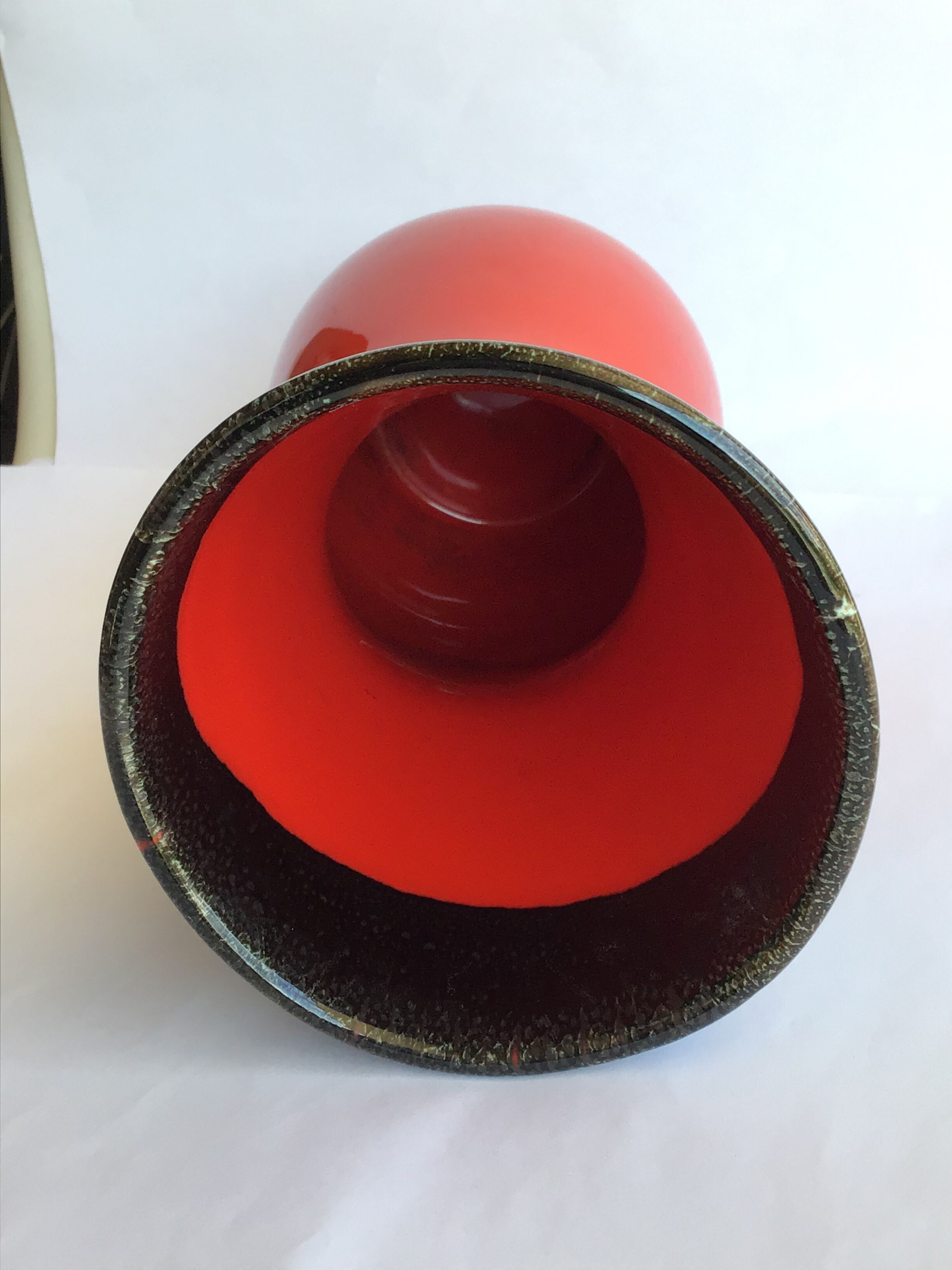 Graphic asymmetrical vintage vase