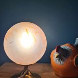 Lamp globe glass paste