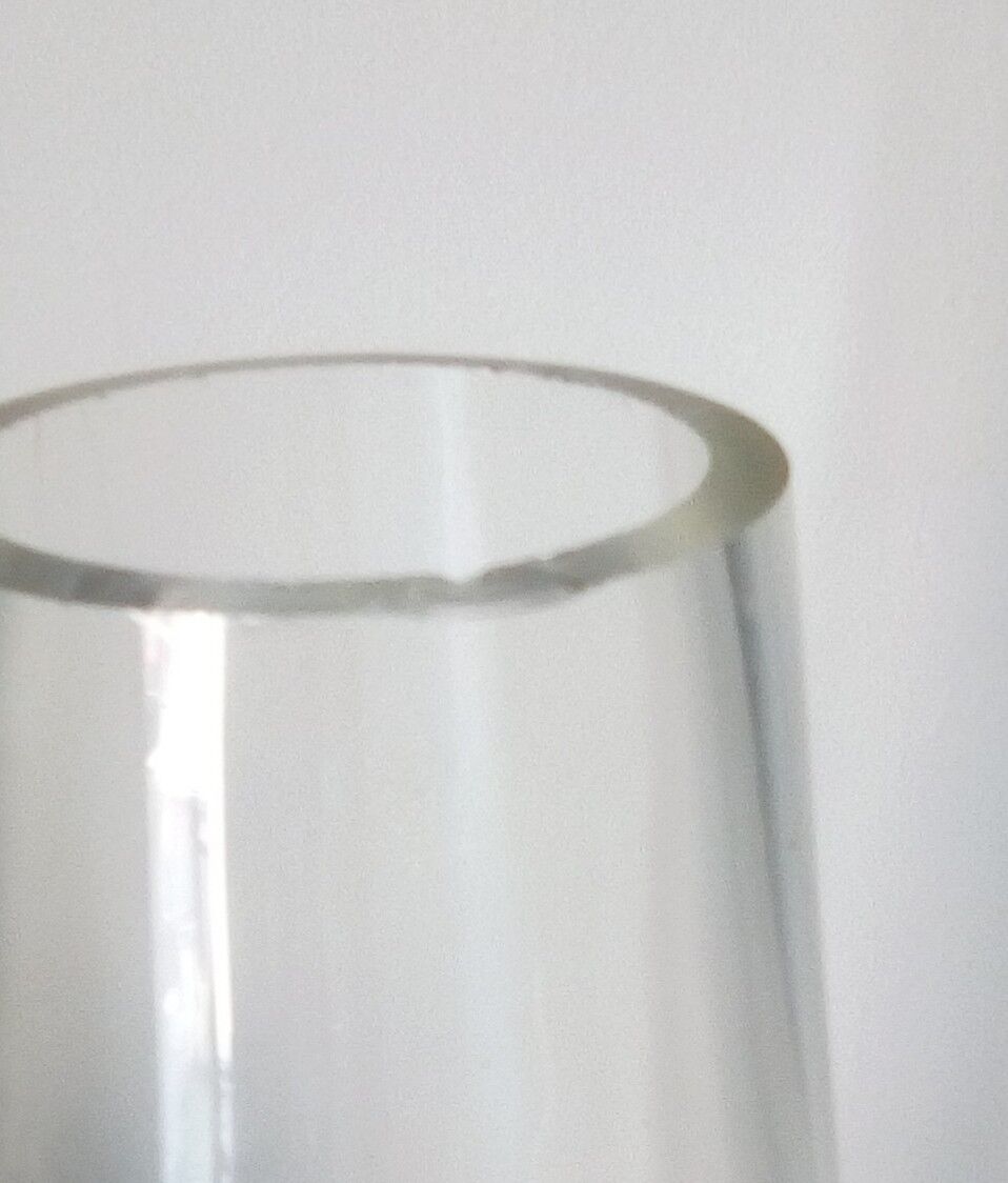 Old vase in thick blown glass 50/60s