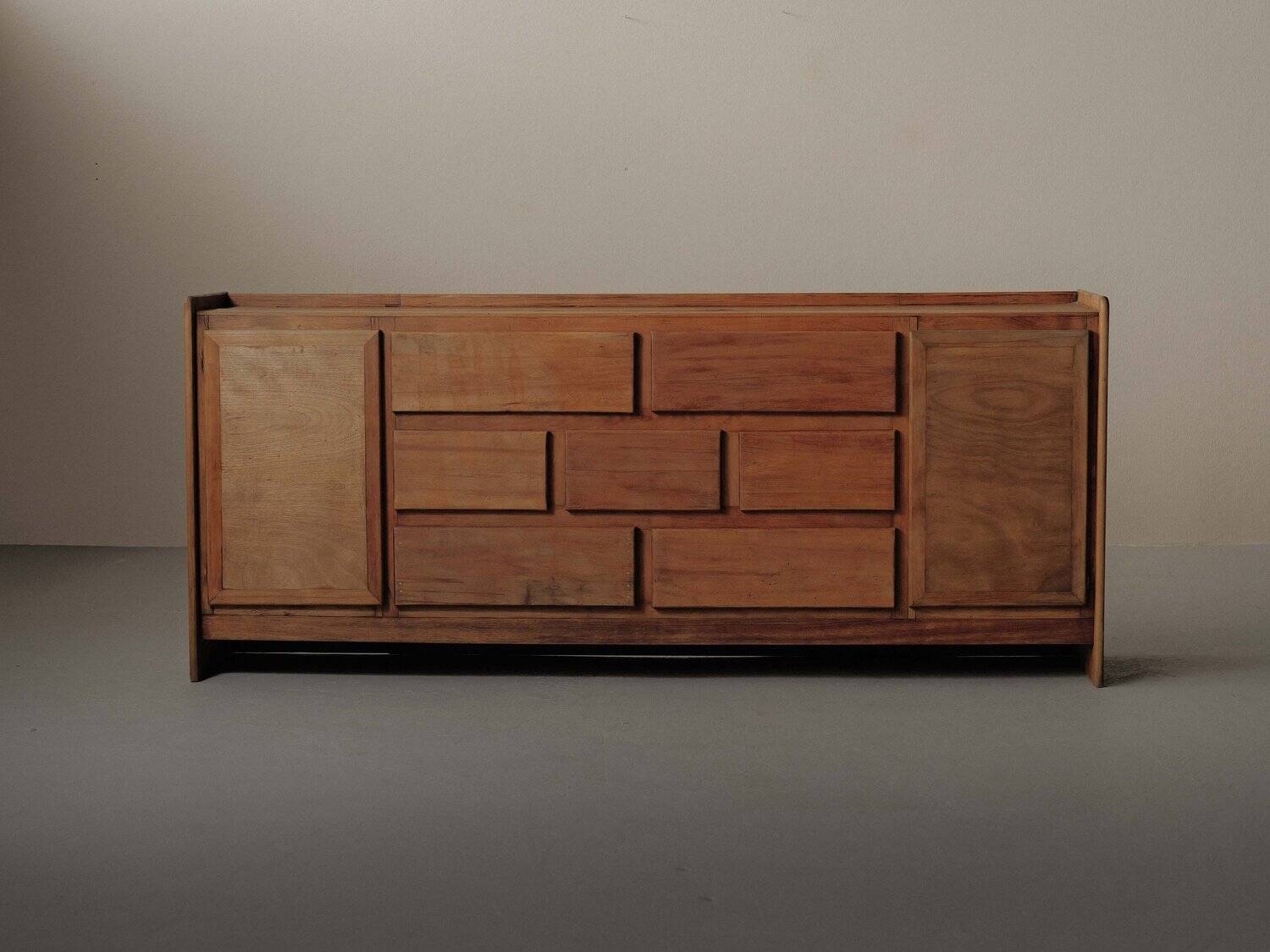 Meuble d’atelier en pin – Travail français des années 1970