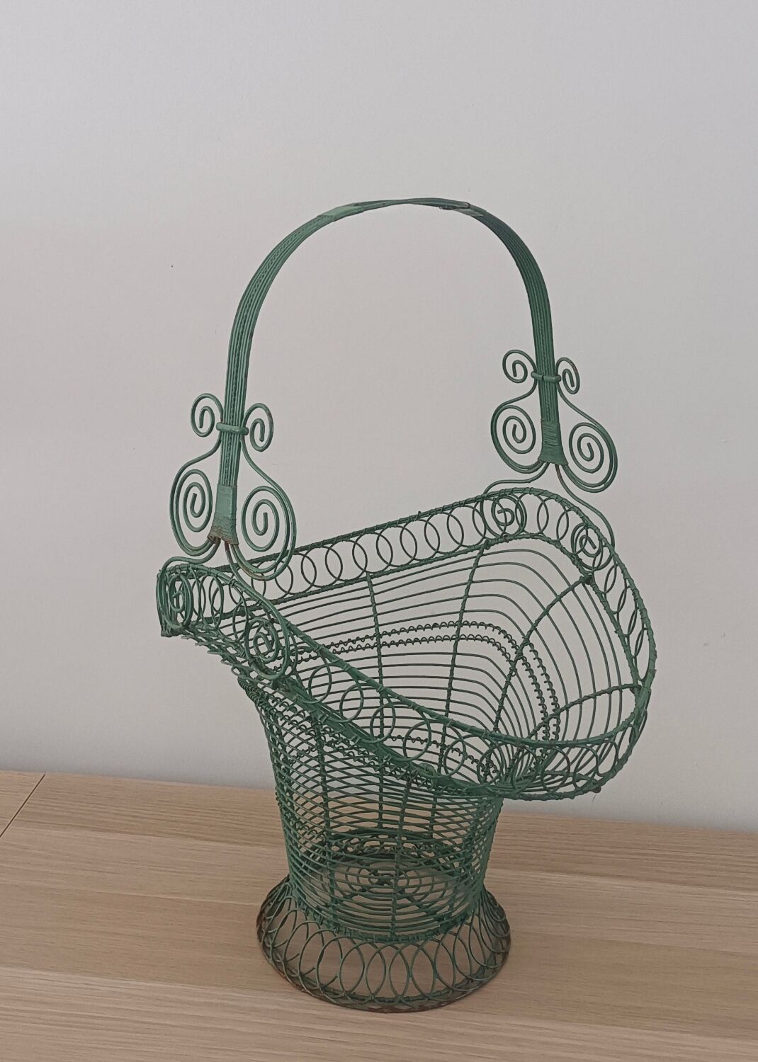 Wrought iron basket