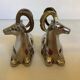 Pair of small zoomorphic mouflon bookends