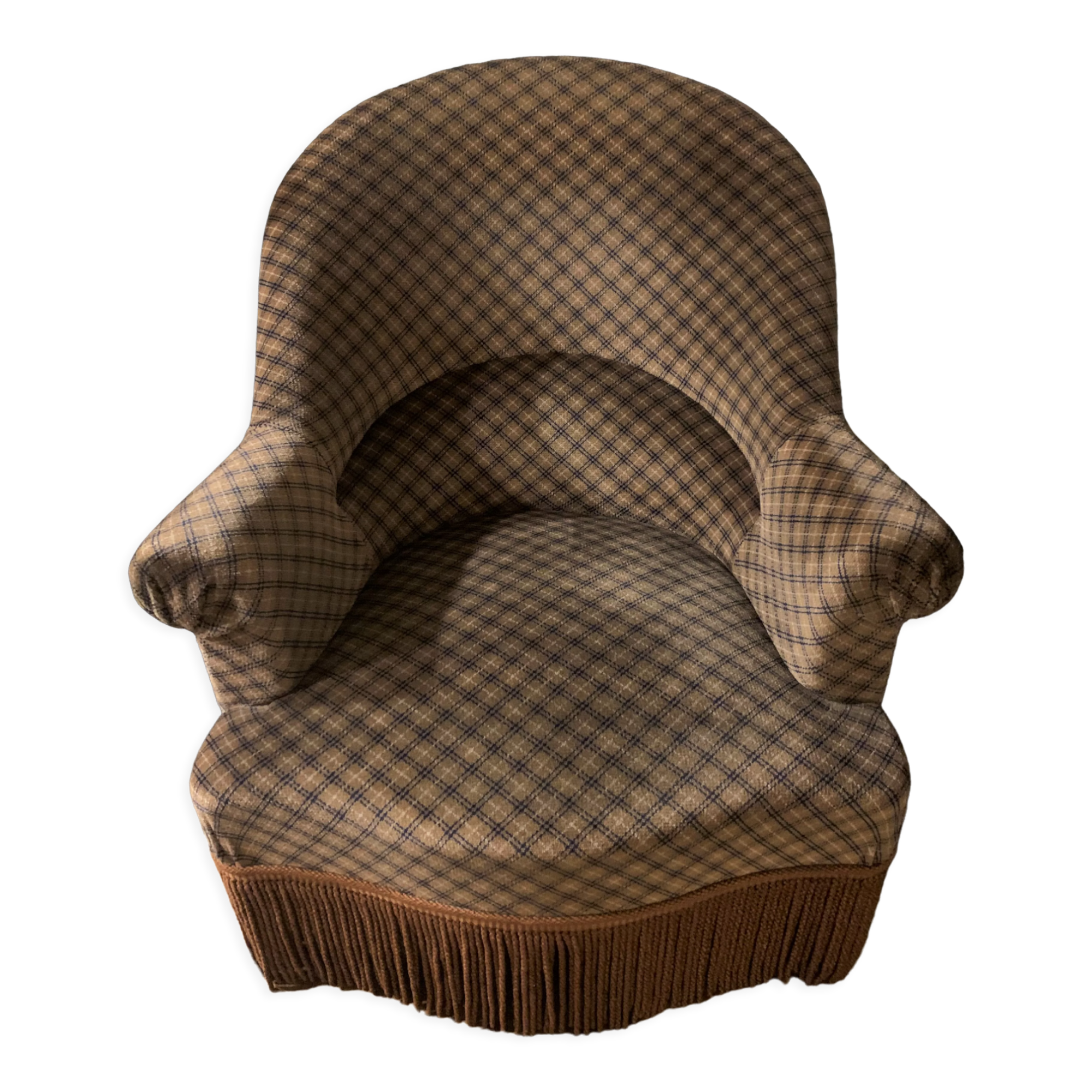 Velvet toad armchair