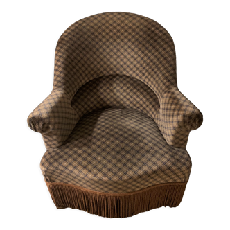 Velvet toad armchair