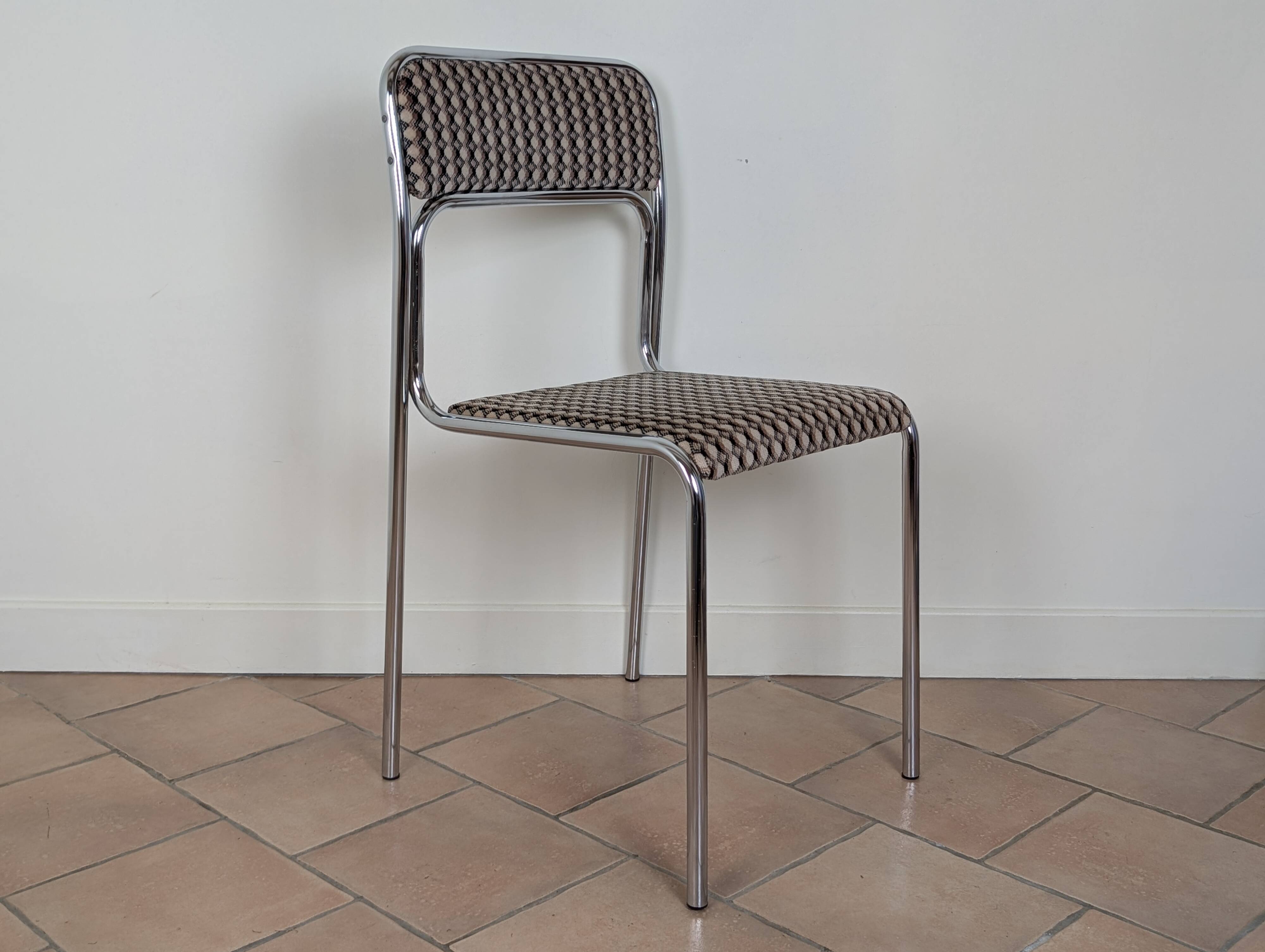 Chrome metal chair