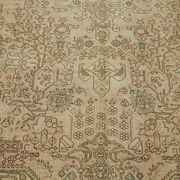 Hand-Knotted Persian One of a Kind 1970s 190 cm x 289 cm Beige Wool Carpet