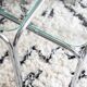 3 metal and glass nesting tables