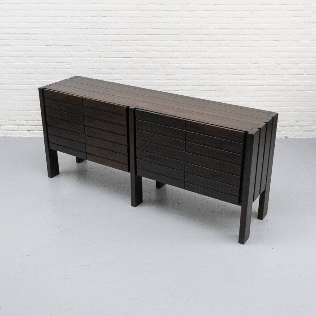 Iroko wood sideboard Maison Regain