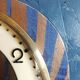 Vintage clock, wall clock "Bayard Green Copper"