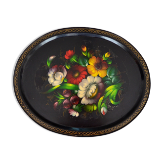 Russian hand-painted metal top