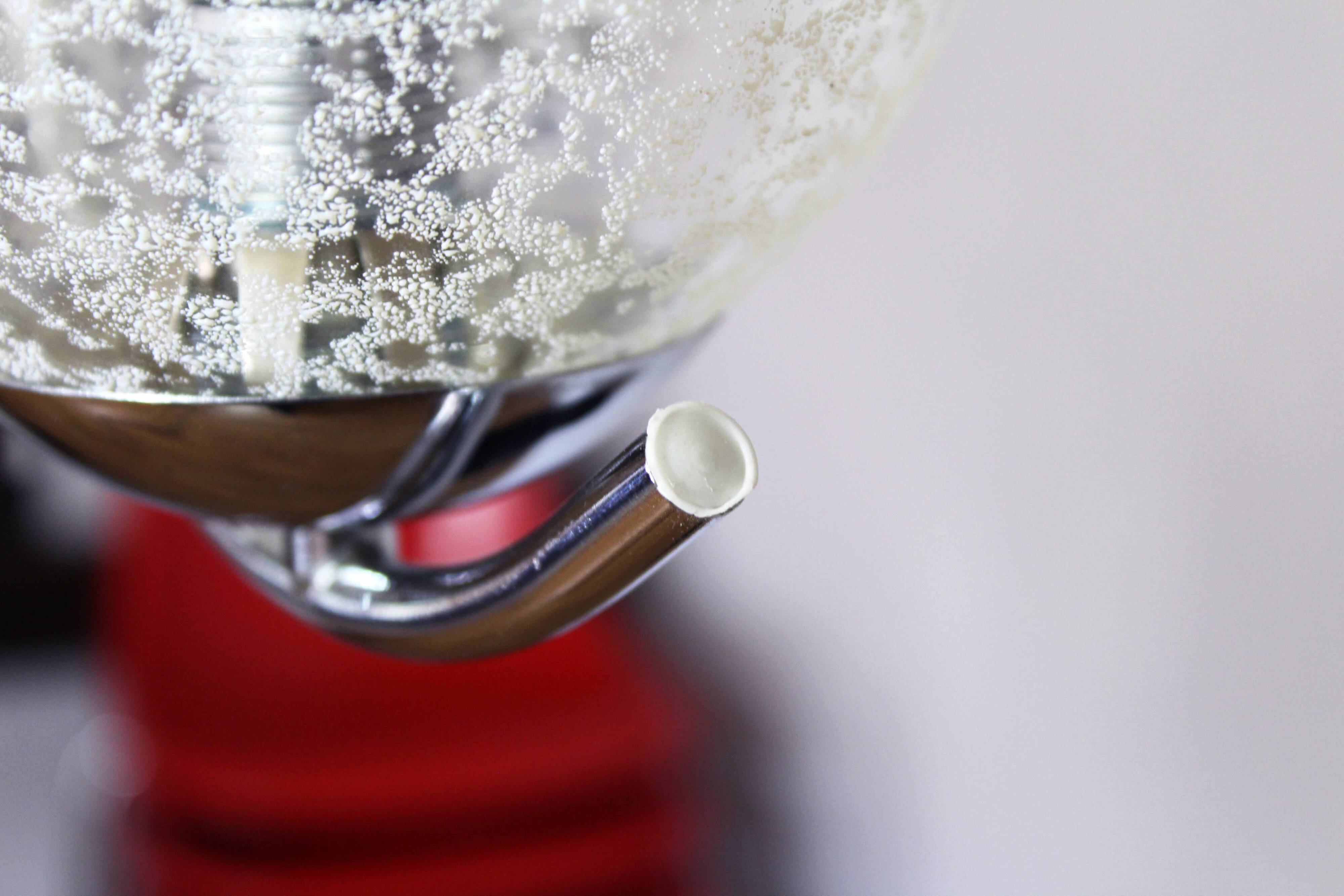 Chandelier in glass and chrome metal 1970