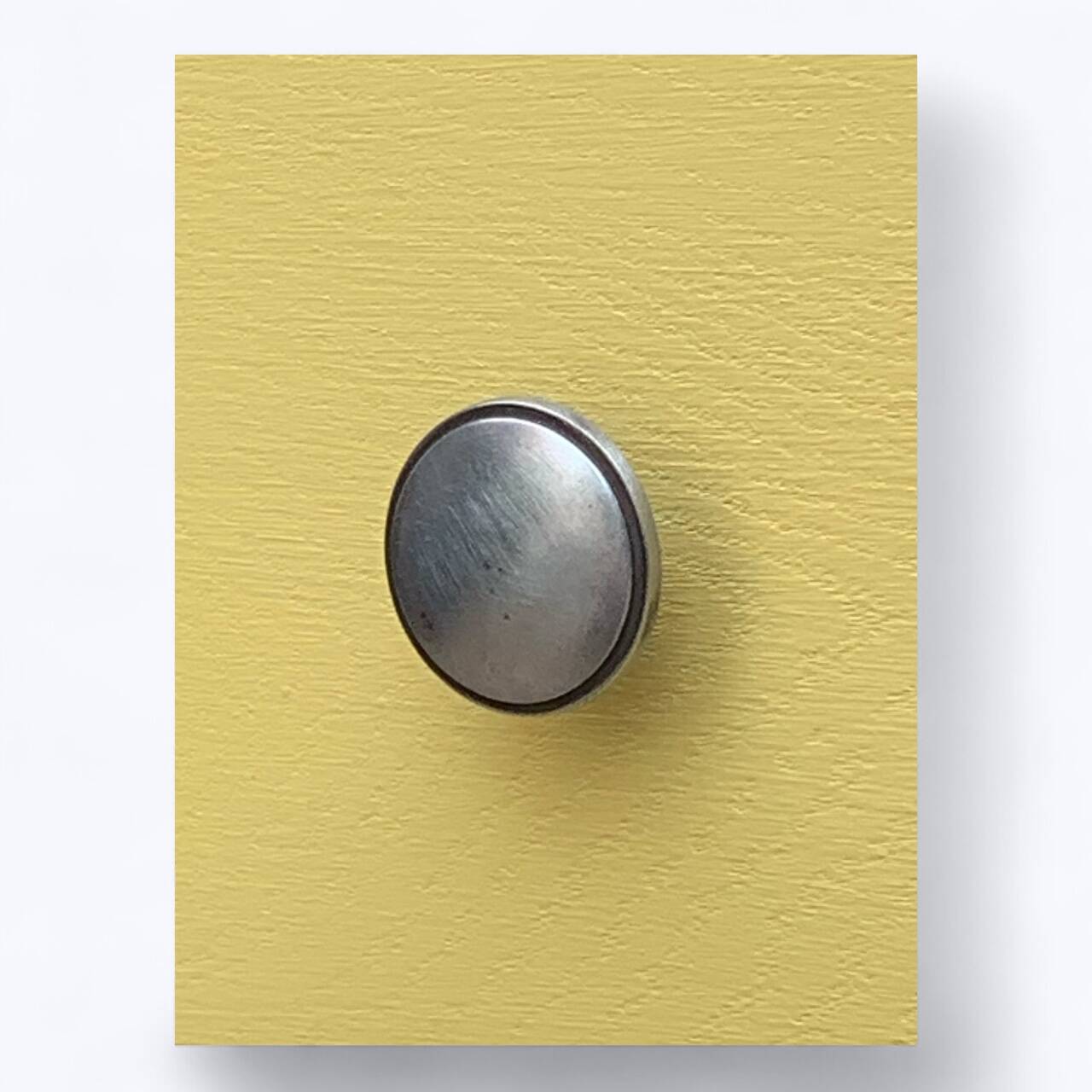 Art Deco chest of drawers in raw oak and yellow