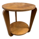 Art Deco pedestal table, 1940s design, in oak
