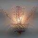 Pair of Classic Italian Murano Glass Leafs Wall Sconces, 1960s