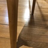 Chair cannage light wood plum