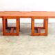 Edvin Helseth pine bench model Trybo, for the Trysil ski resort, Norway, 1964