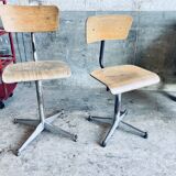 Pair of workshop chairs
